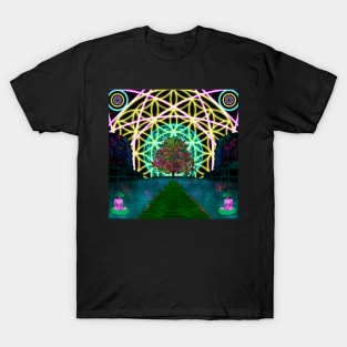 Sacred Geometry - Flower of Life - Path to the Tree of Life T-Shirt